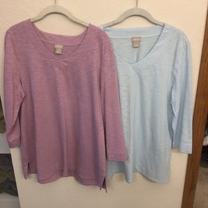 Chico’s 3/4 sleeve Tees